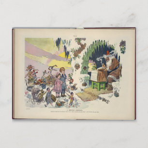 Vintage Puck Magazine Christmas: A Christmas Night Postcard