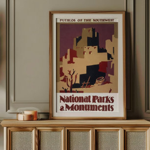 Vintage Pueblos of the Southwest National Park  Poster