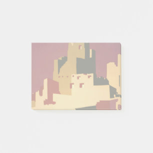 Vintage Pueblos of the Southwest WPA Poster Art Post-it Notes