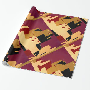 Vintage Pueblos of the Southwest WPA Poster Art Wrapping Paper