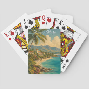 Vintage Puerto Plata Dominican Republic Tropical Playing Cards