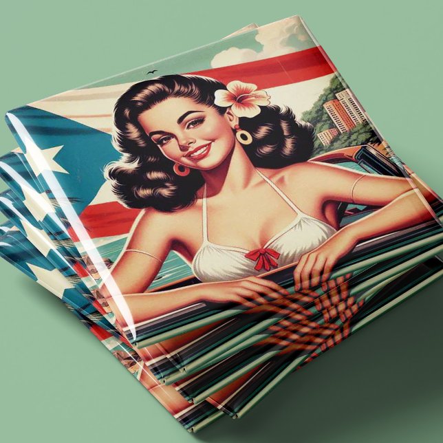 Vintage Puerto Rican Girl Magnet (Creator Uploaded)