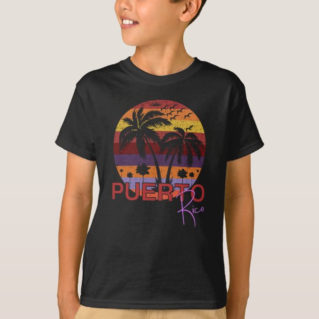 Vintage Puerto Rico Summer Beach T-Shirt (Front)