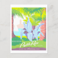 Vintage Puerto Rico Travel Poster