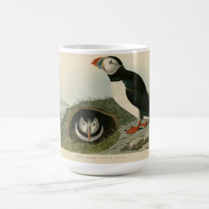 Vintage Puffin Illustration Coffee Mug