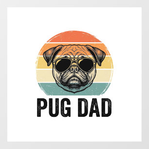 Vintage Pug Dad Engraving Dog Lover Design_1