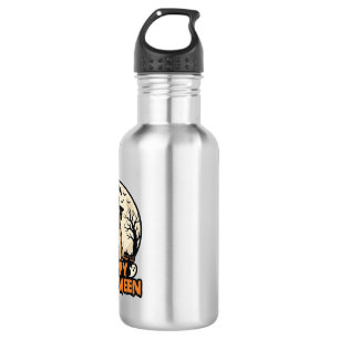 Vintage Pug Happy Halloween Witch Hat Shirt Design 532 Ml Water Bottle