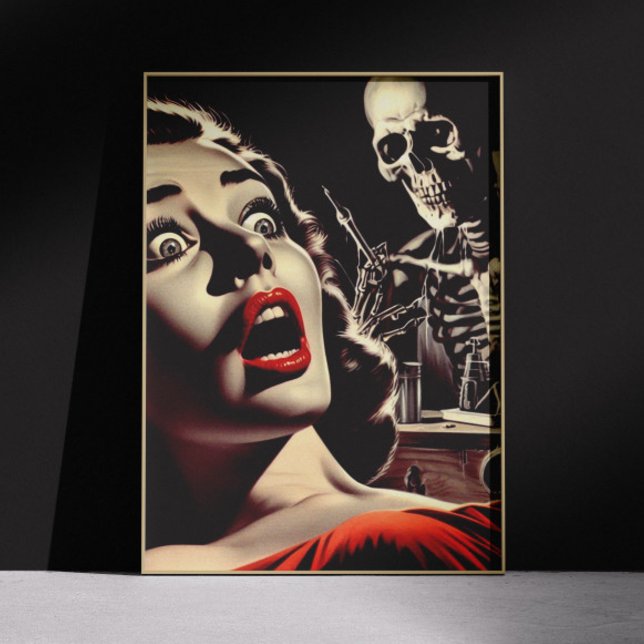 Vintage Pulp Horror Woman Poster (Creator Uploaded)