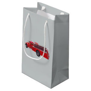 Vintage Pumper Fire Engine Small Gift Bag