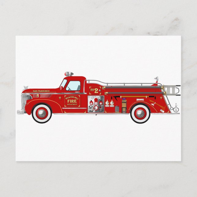 Vintage Pumper Red Postcard (Front)