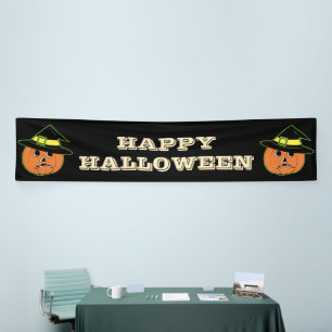 Vintage Pumpin Witch Banner