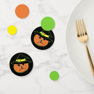 Vintage Pumpin Witch  Confetti