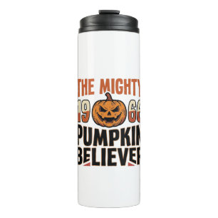 Vintage Pumpkin Believer Halloween Shirt Design_1 Thermal Tumbler