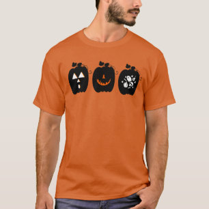 Vintage Pumpkin Design Retro Halloween  T-Shirt