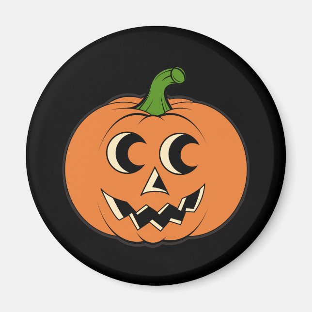 Vintage Pumpkin Magnet (Front)