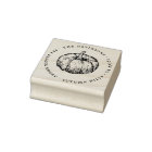 Vintage Pumpkin Round & Classic Return Address