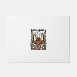 Vintage Pumpkin Shirt Fall Leaves Spooky Harvest A Doormat