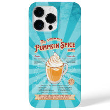 Vintage Pumpkin Spice Latte - Recipe Poster