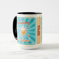 Vintage Pumpkin Spice Latte - Recipe Poster