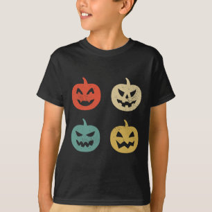 Vintage Pumpkins Fun Halloween Retro Gift T-Shirt
