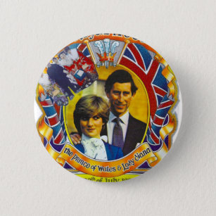 Vintage Punk  80'sroyal wedding Charles and Di 6 Cm Round Badge