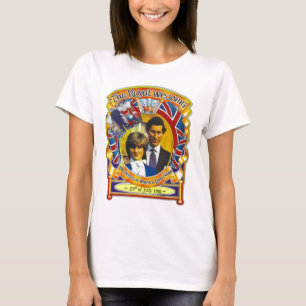 Vintage Punk rock royal wedding Charles and Di T-Shirt