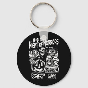 Vintage Punk Scary Night of Horrors Ghosts Spooky Key Ring