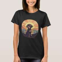 Vintage Puppy at Sunset T-shirt