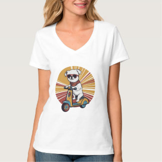 Vintage Puppy at Sunset T-shirt