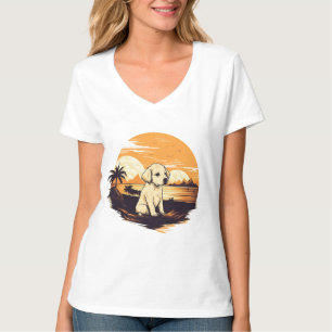 Vintage Puppy at Sunset T-shirt