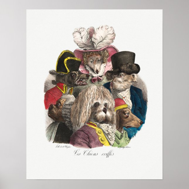 Vintage Pups Poster (Front)