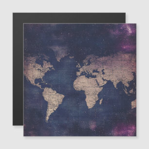 Vintage Purple Celestial World Map (5)