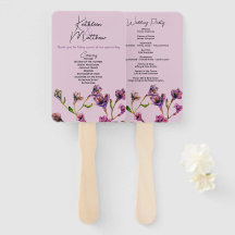 Vintage Purple Floral Watercolor Wedding