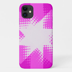 Vintage purple halftone star Case-Mate iPhone case