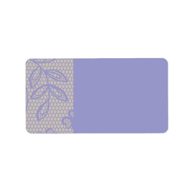 VINTAGE PURPLE LACE Print Your Own Label (Front)