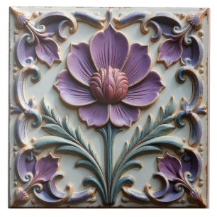 Vintage Purple Majesty Tile