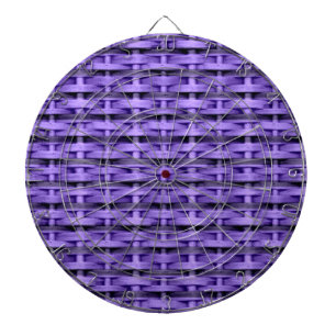 Vintage purple wicker art graphic design dartboard