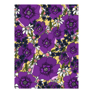 Vintage Purple Wildflowers Photo Print