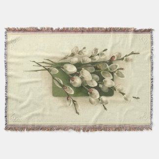 Vintage Pussywillow Afghan Throw Blanket
