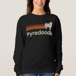 Vintage Pyredoodle Retro Mum Dad Dog Sweatshirt