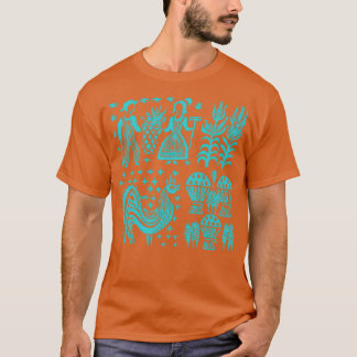 Vintage Pyrex Pattern ButterTurquoise Blue  T-Shirt