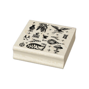 Vintage Pyrex Pattern - Early American (Colonial) Rubber Stamp