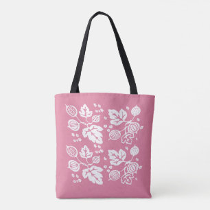 Vintage Pyrex Pattern - Gooseberry Pink Tote Bag