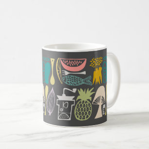 Vintage Pyrex Pattern - Mod Kitchen (1950s Coffee Mug