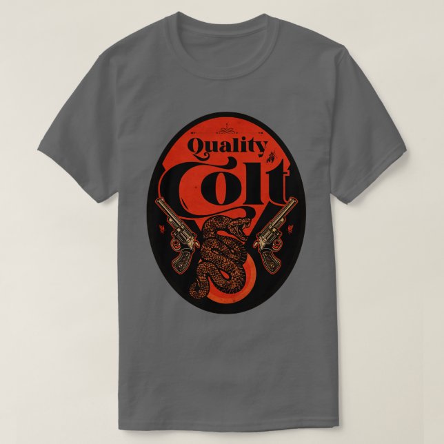 Vintage Quality Firearms T-Shirt (Design Front)