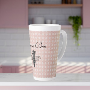 Vintage Queen Bee   Latte Mug