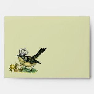 Vintage Queen Bird Collage  Valentine's Day  Envelopes