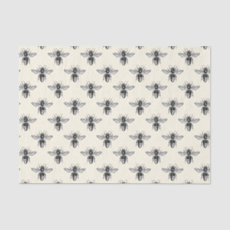 Vintage Queen Honeybee Apiary Pattern Nature Lover Tissue Paper
