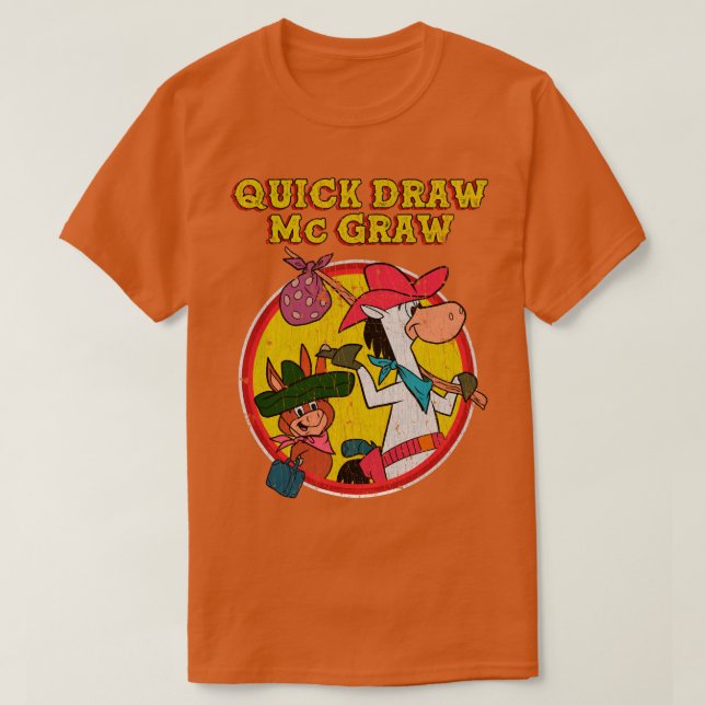 Vintage Quick Draw McGraw T-Shirt (Design Front)