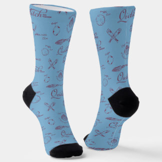 Vintage QUIDDITCH™ Sketch Pattern Socks